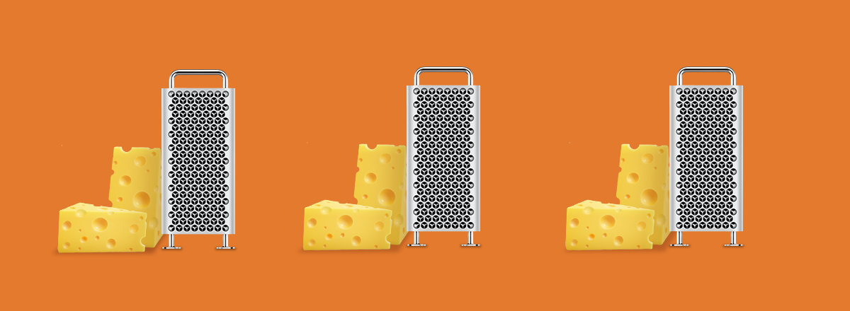 The Most Expensive Apple Grater: iFixit Grated Cheese with Mac Pro