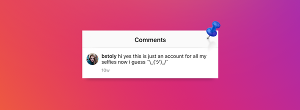 Instagram Now Lets All Users Pin Comments on Top of Posts